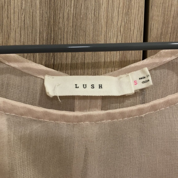 Blush Mesh Tank with Floral Embroidery - Picture 2 of 4
